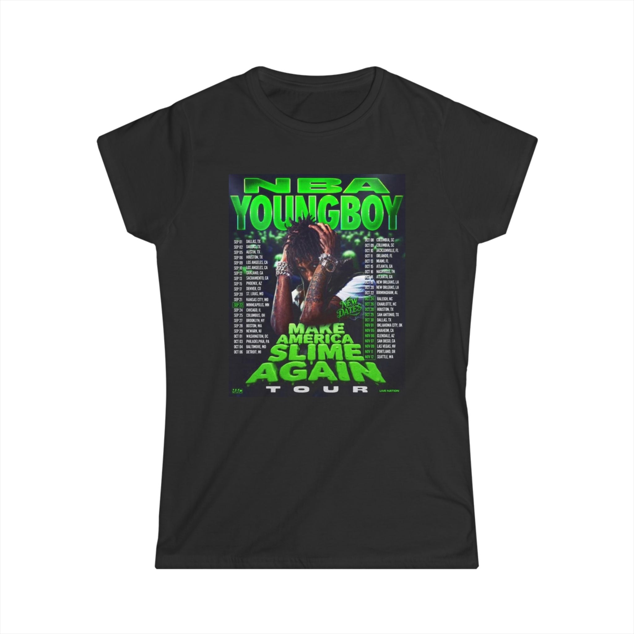 NBA YoungBoy Softstyle Tee, Music Fan T-Shirt, Graphic Tee, Concert Wear, Hip-Hop Apparel, Casual Style
