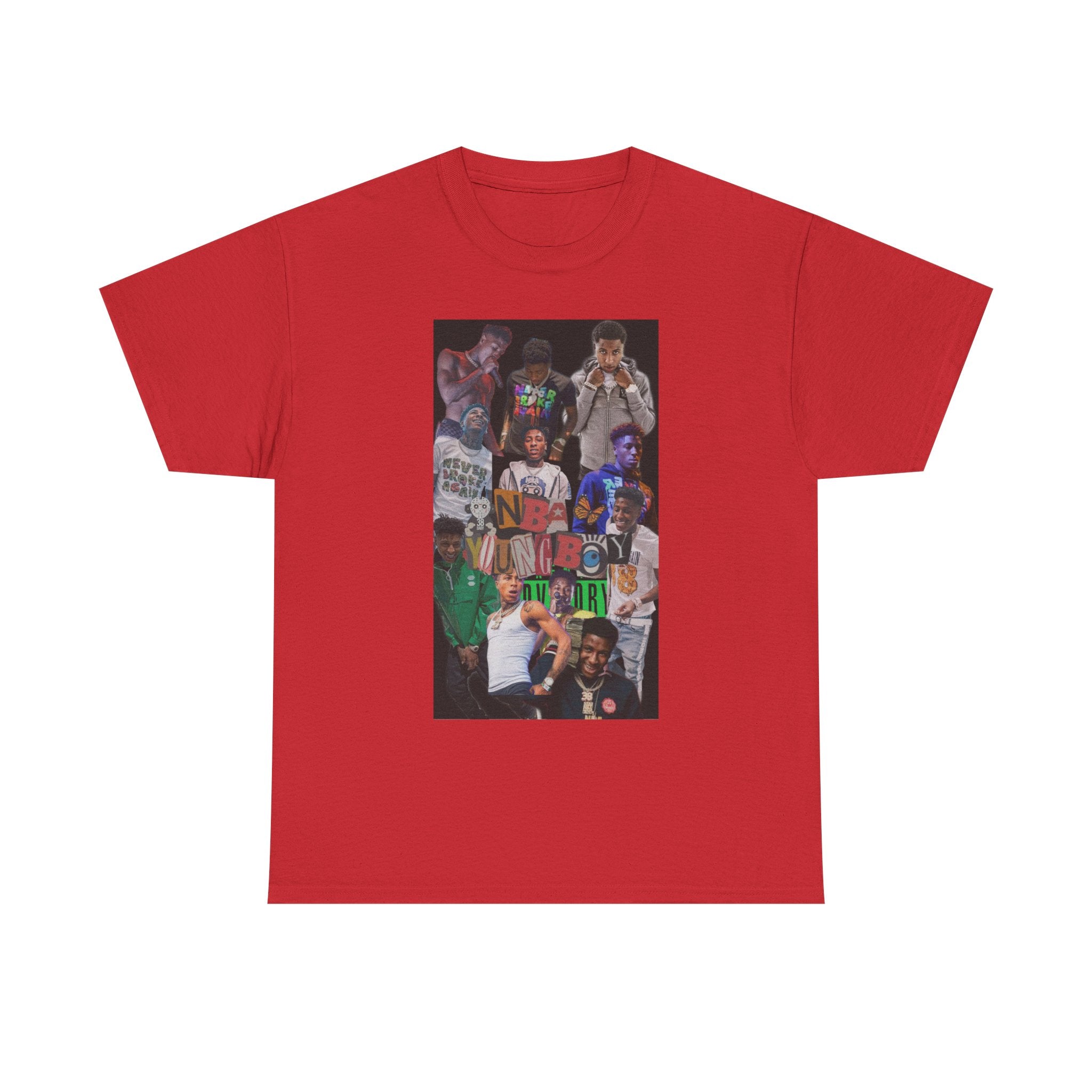 NBA YoungBoy masa Vibrant Graphic Unisex Heavy Cotton Tee - Casual Streetwear, Hip Hop Style Shirt, Festival Wear, Gift for Friends, Everyday Comfort