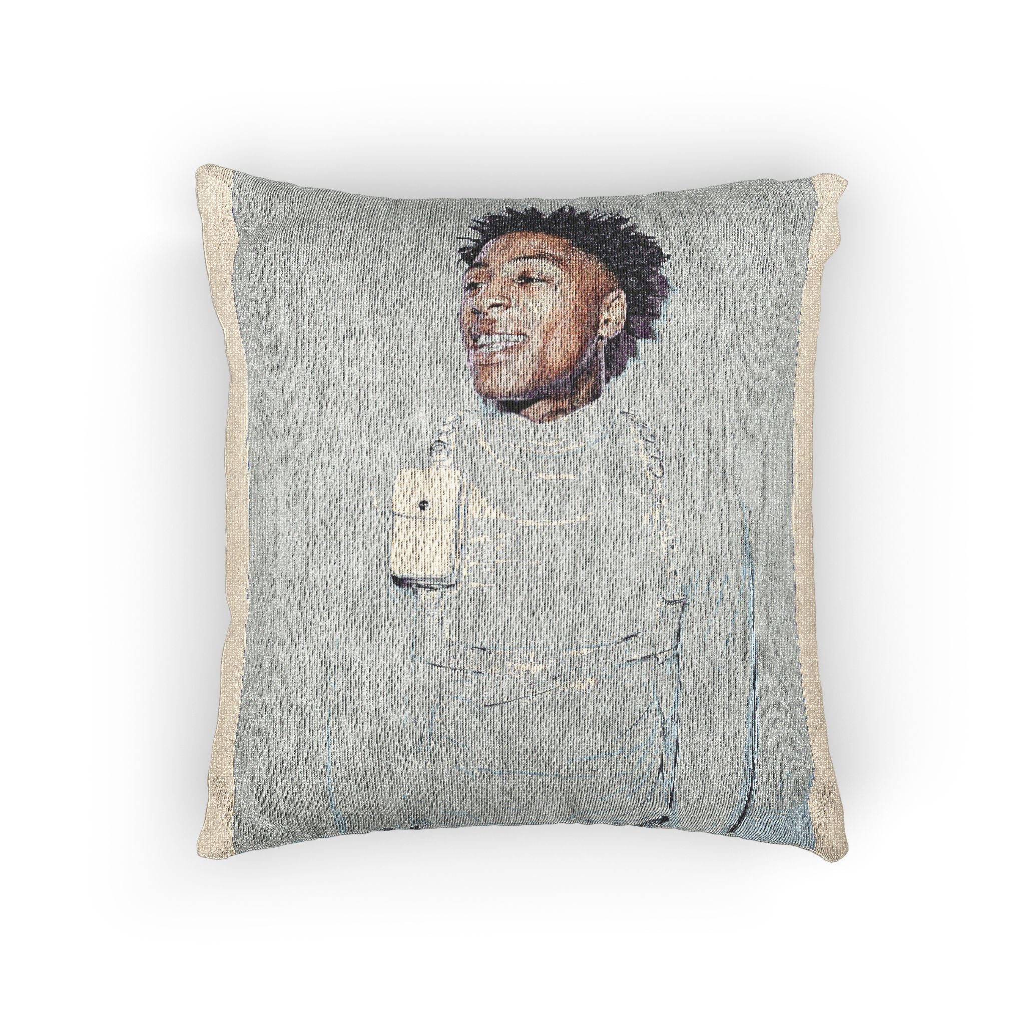 Crafted Modern Woven Pillow, Cozy Home Decor, Artistic Accent Cushion, Unique Gift, Stylish Throw Pillow