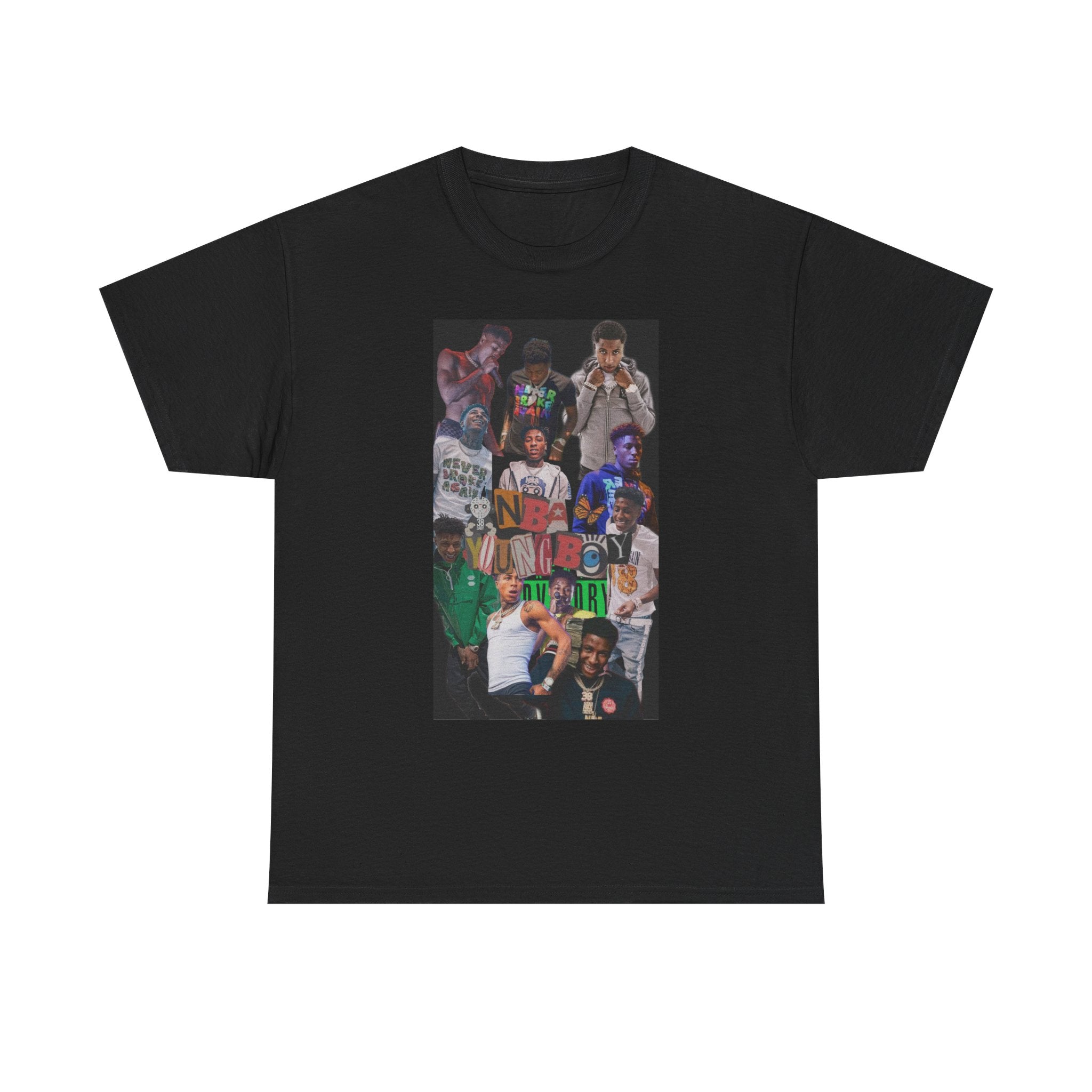 NBA YoungBoy masa Vibrant Graphic Unisex Heavy Cotton Tee - Casual Streetwear, Hip Hop Style Shirt, Festival Wear, Gift for Friends, Everyday Comfort