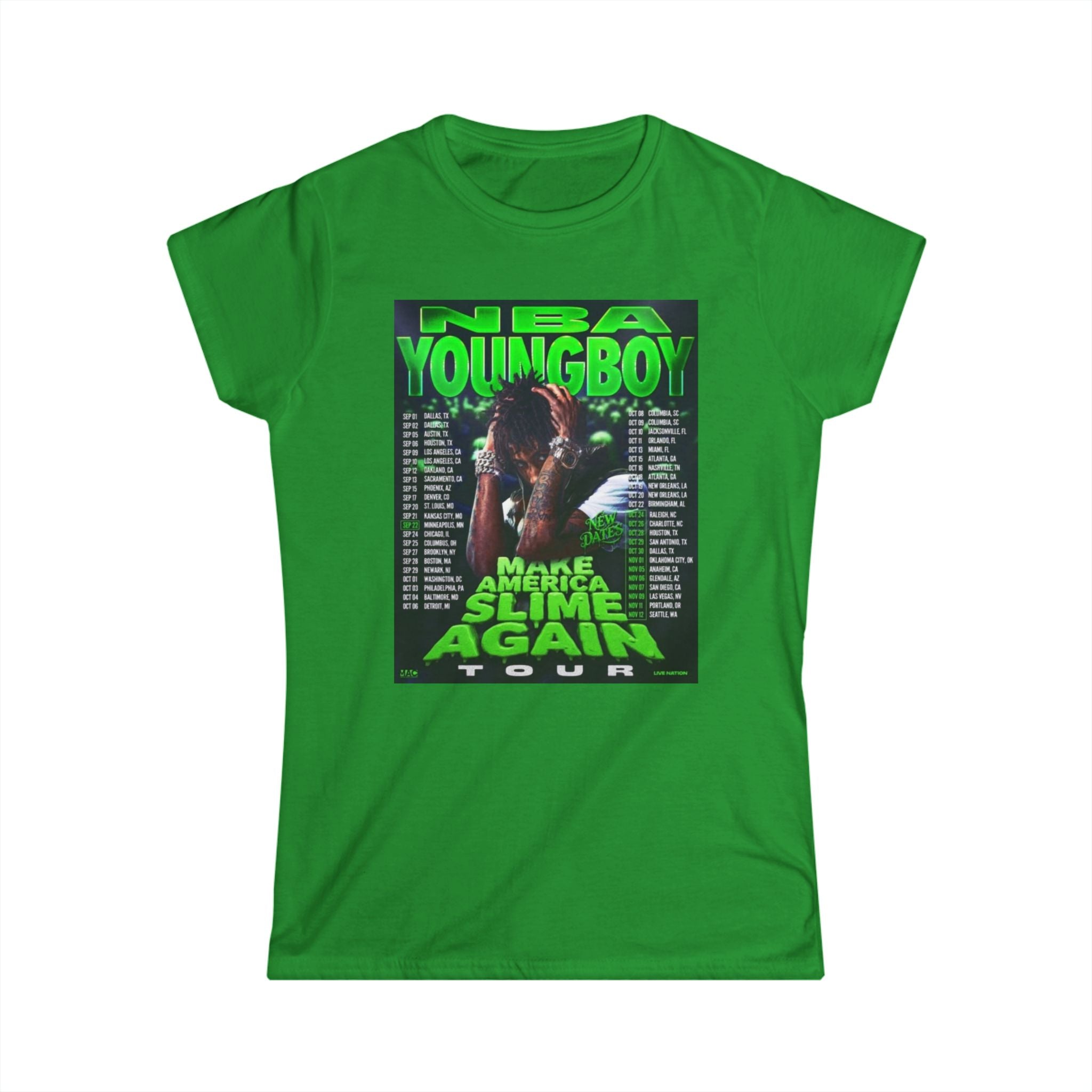 NBA YoungBoy Softstyle Tee, Music Fan T-Shirt, Graphic Tee, Concert Wear, Hip-Hop Apparel, Casual Style