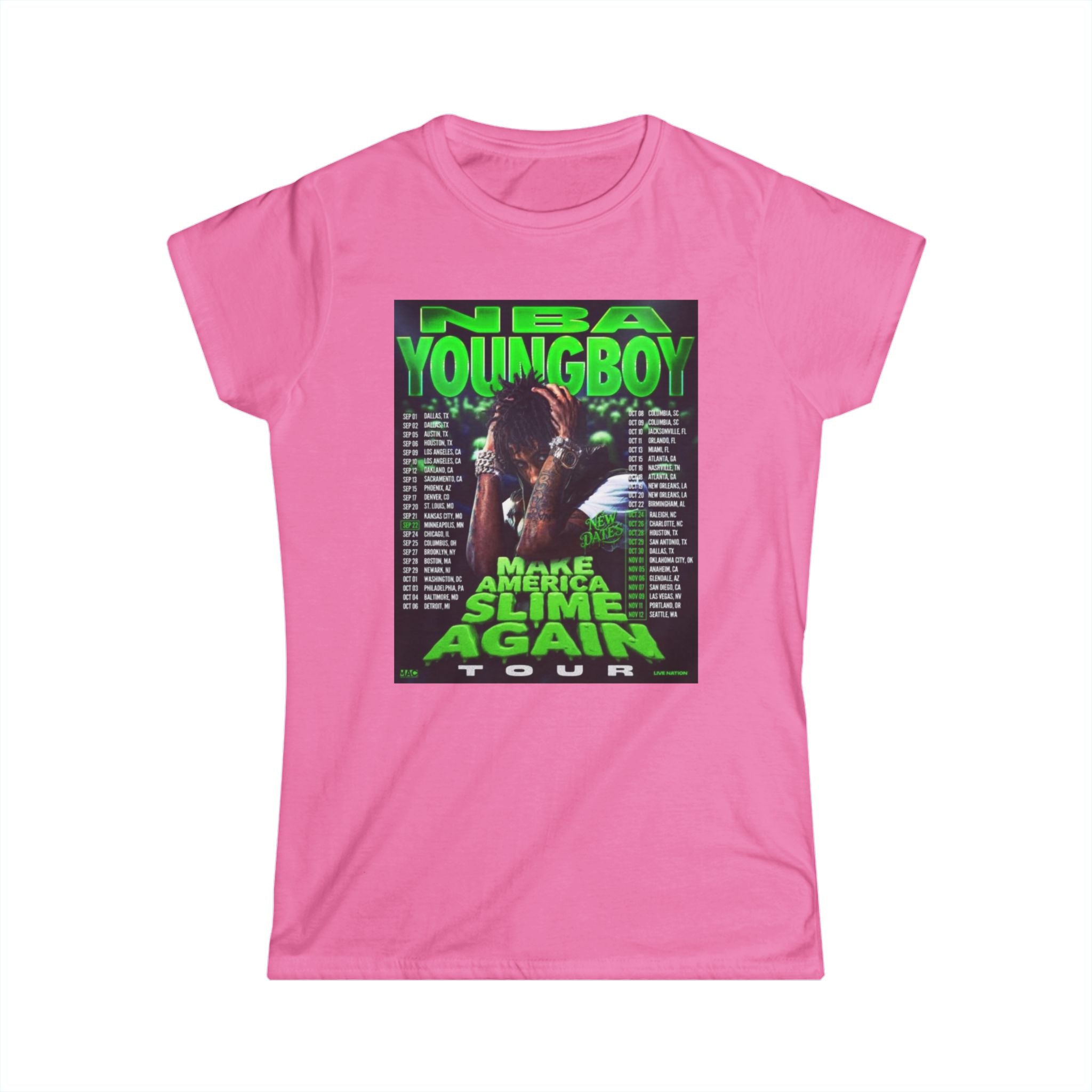 NBA YoungBoy Softstyle Tee, Music Fan T-Shirt, Graphic Tee, Concert Wear, Hip-Hop Apparel, Casual Style