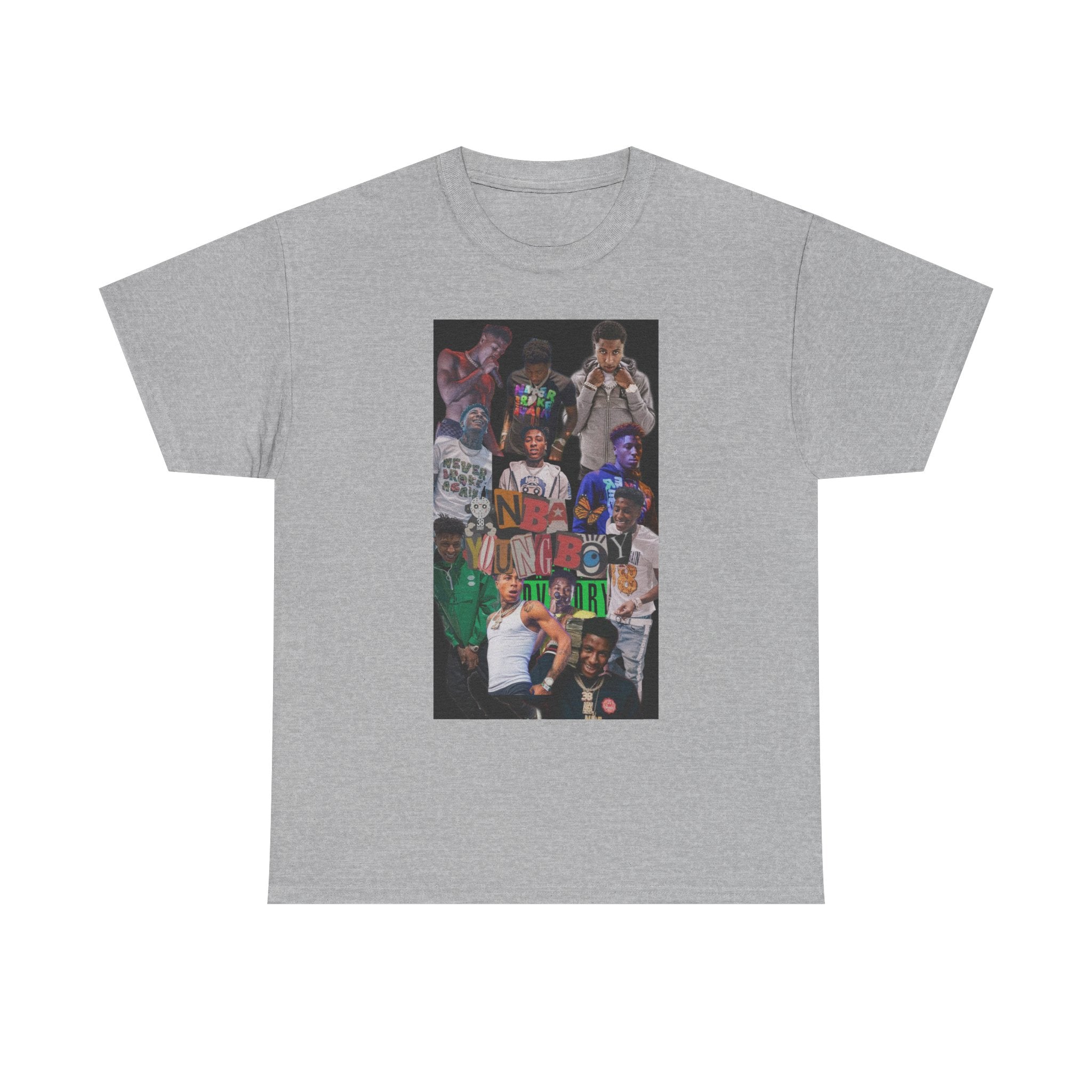 NBA YoungBoy masa Vibrant Graphic Unisex Heavy Cotton Tee - Casual Streetwear, Hip Hop Style Shirt, Festival Wear, Gift for Friends, Everyday Comfort