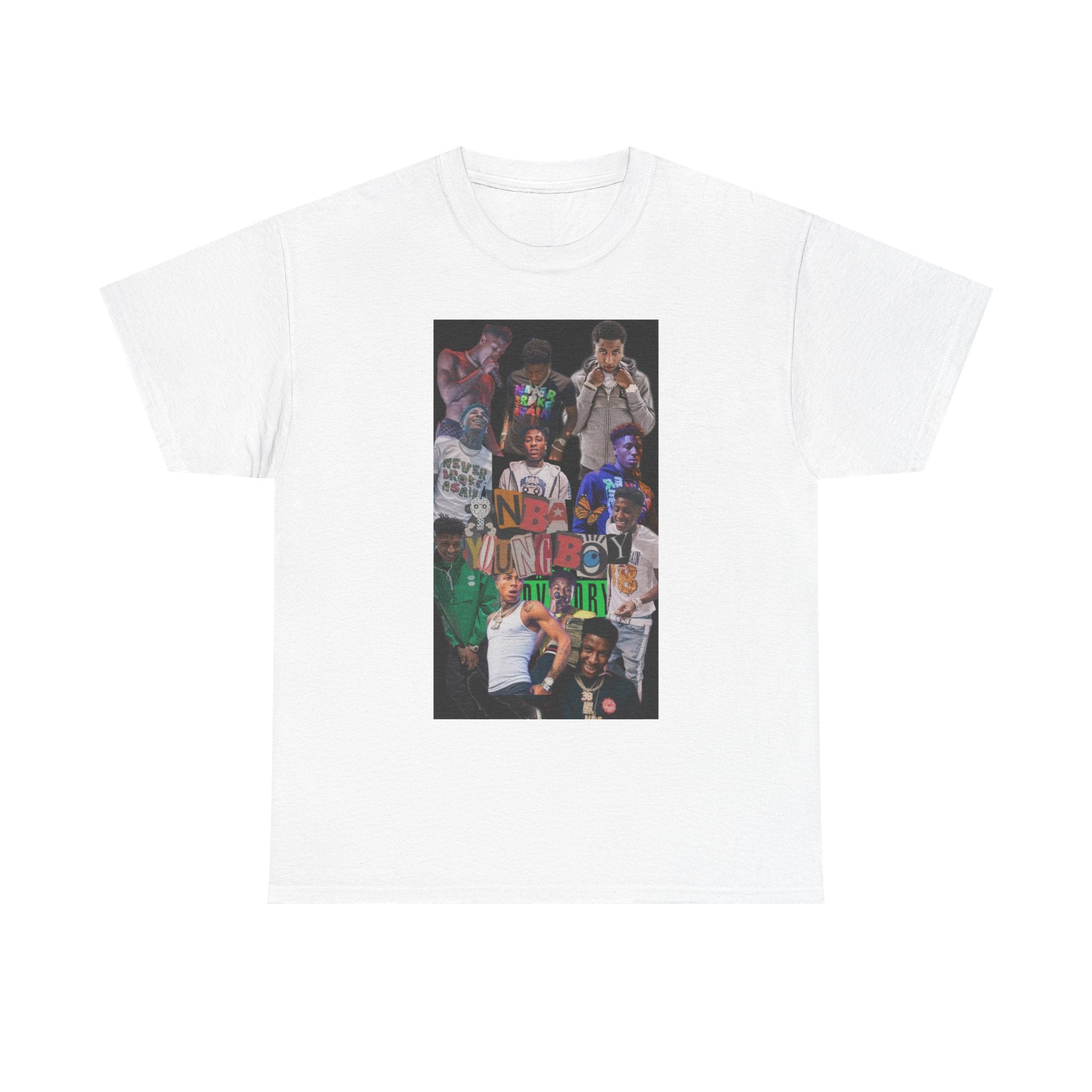 NBA YoungBoy masa Vibrant Graphic Unisex Heavy Cotton Tee - Casual Streetwear, Hip Hop Style Shirt, Festival Wear, Gift for Friends, Everyday Comfort