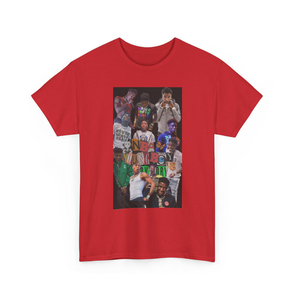 NBA YoungBoy masa Vibrant Graphic Unisex Heavy Cotton Tee - Casual Streetwear, Hip Hop Style Shirt, Festival Wear, Gift for Friends, Everyday Comfort