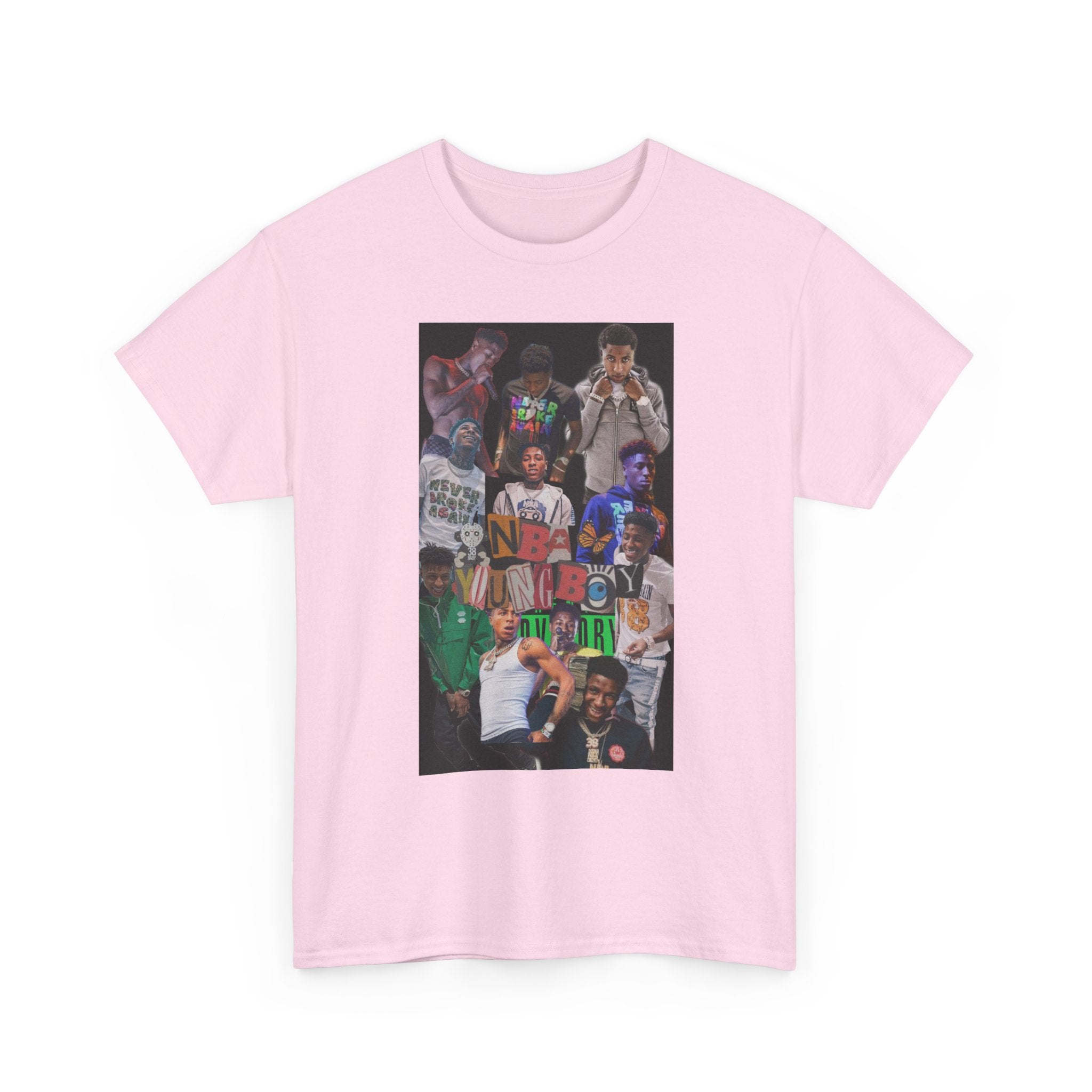 NBA YoungBoy masa Vibrant Graphic Unisex Heavy Cotton Tee - Casual Streetwear, Hip Hop Style Shirt, Festival Wear, Gift for Friends, Everyday Comfort