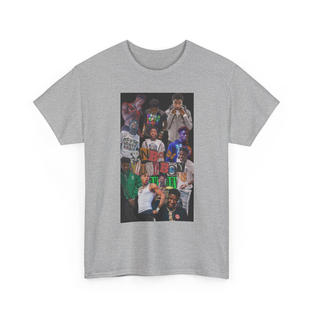 NBA YoungBoy masa Vibrant Graphic Unisex Heavy Cotton Tee - Casual Streetwear, Hip Hop Style Shirt, Festival Wear, Gift for Friends, Everyday Comfort