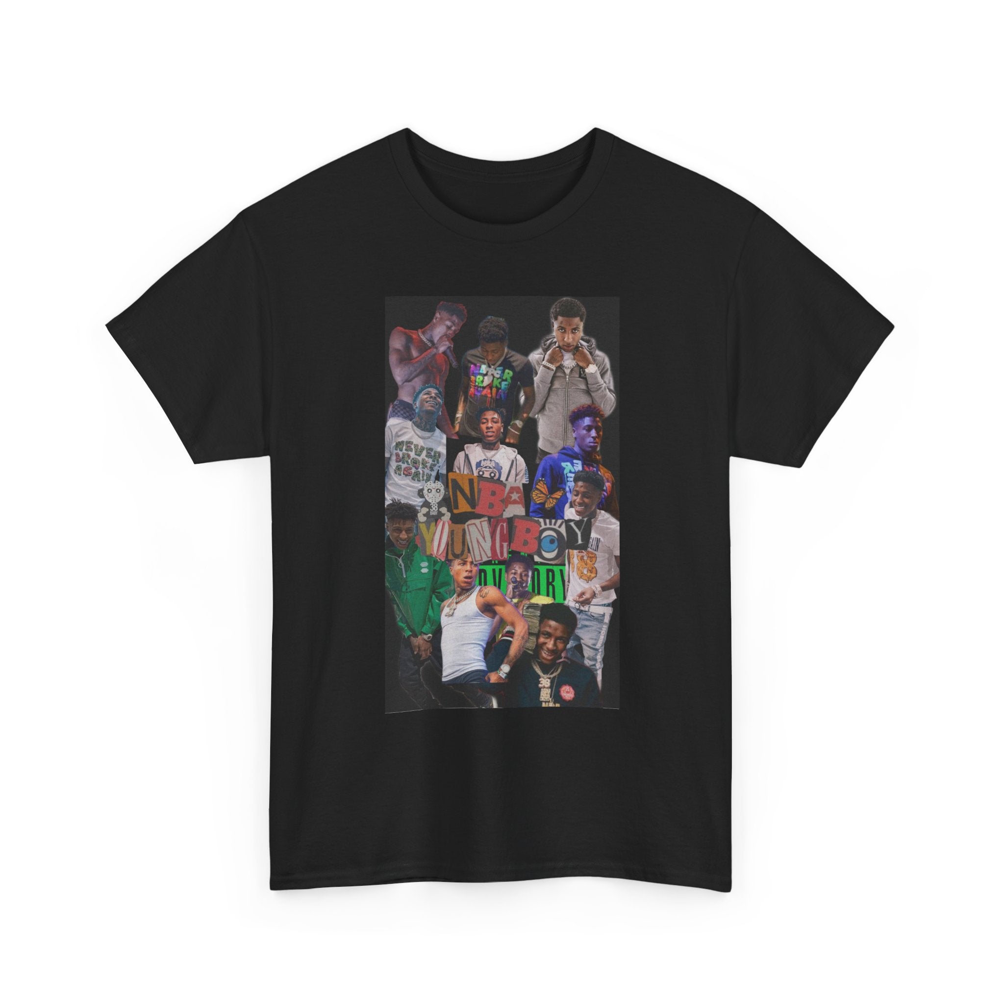 NBA YoungBoy masa Vibrant Graphic Unisex Heavy Cotton Tee - Casual Streetwear, Hip Hop Style Shirt, Festival Wear, Gift for Friends, Everyday Comfort