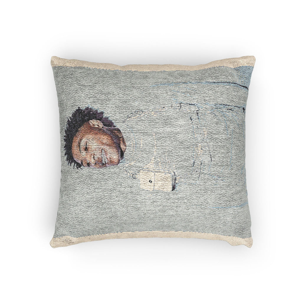 Crafted Modern Woven Pillow, Cozy Home Decor, Artistic Accent Cushion, Unique Gift, Stylish Throw Pillow